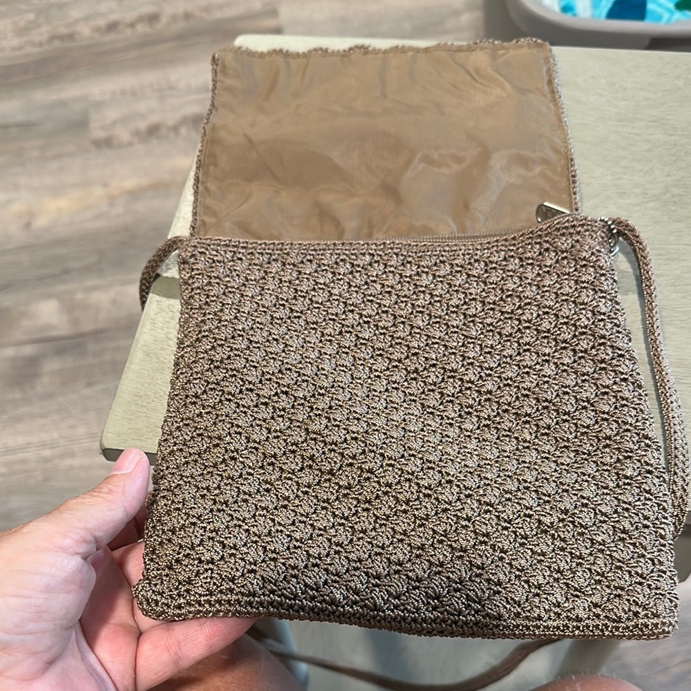 The Sak Brown Woven Crossbody Bag - Picture 3 of 5